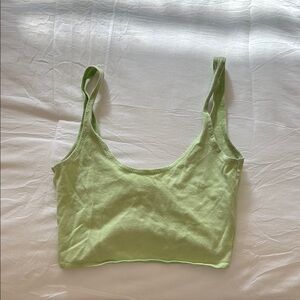 Women’s Light Green Cropped Tank Top